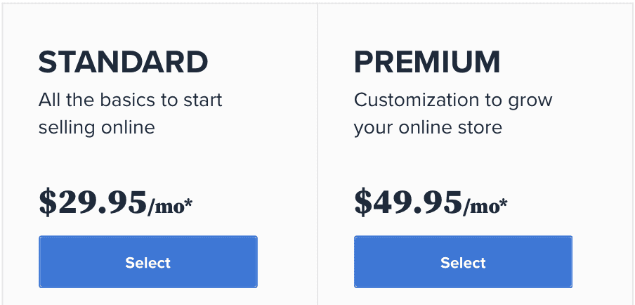1 month bluehost online stores pricing plan