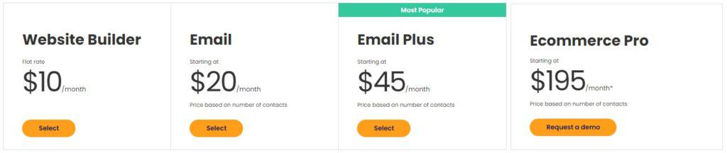 Constant Contact Pricing Plan