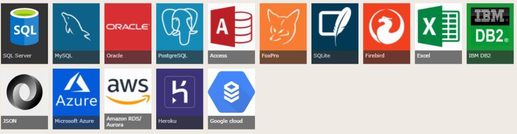DBConvert Studio: Supported Database Formats DBConvert Studio: Supported Database Formats
