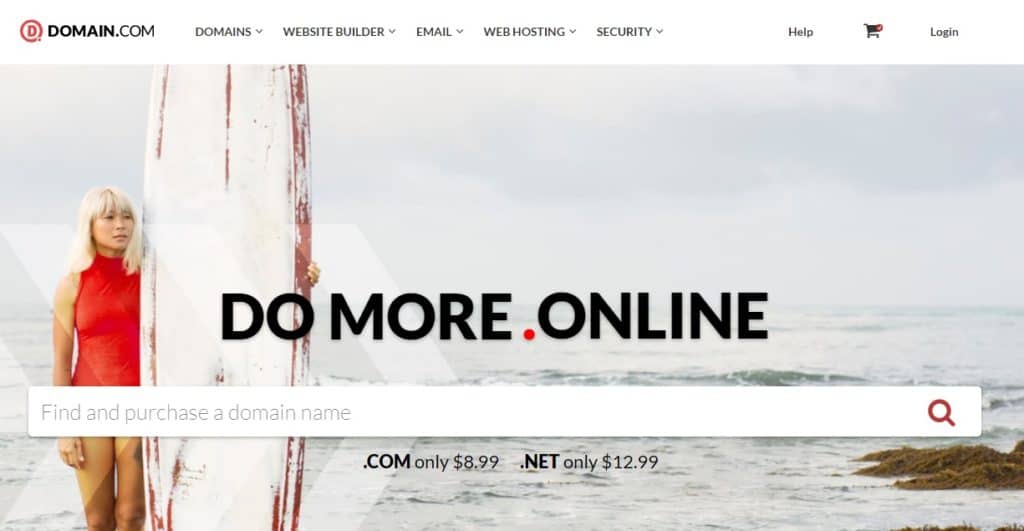 GoDaddy Alternative: Domain.com