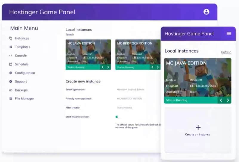 Hostinger Guide: Minecraft Game Panel