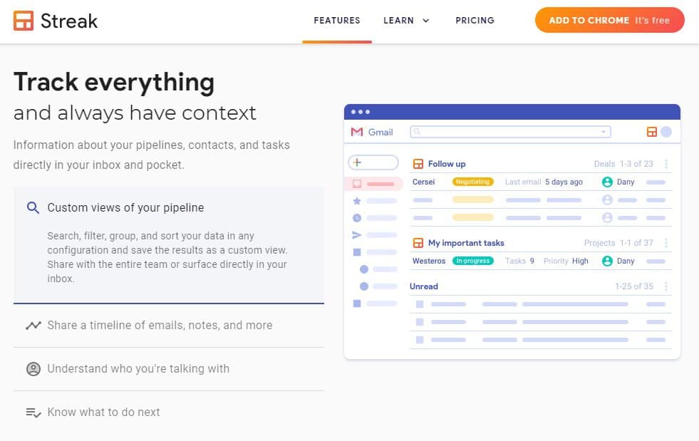 HubSpot Alternative: Streak