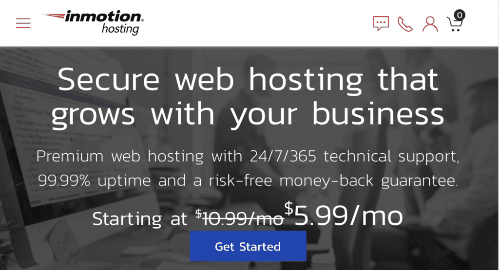 inmotion homepage