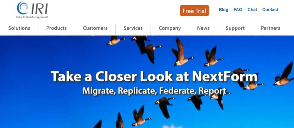 IRI NextForm: Most Features IRI NextForm: Most Features