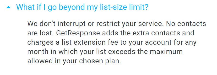 GetResponse List Extension