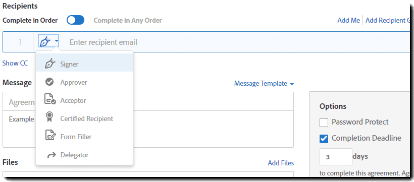 Adobe Sign Guide: Assign Roles