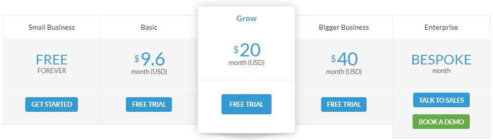 Calendly Alternatives: 10to8 Pricing Plan