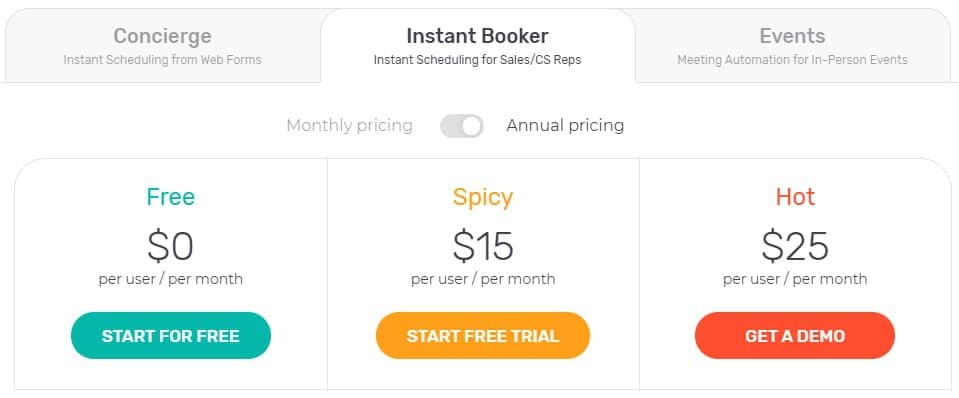 Calendly Alternatives: Chili Piper Pricing Plan