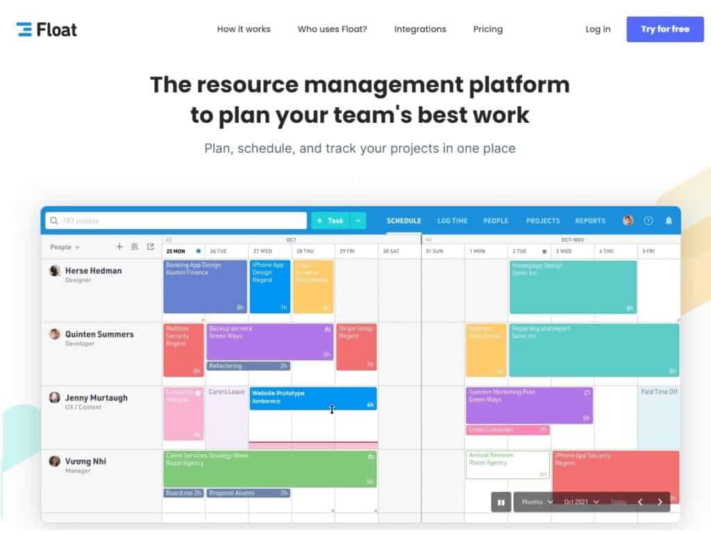 Float: Feature Excellent Time Tracking