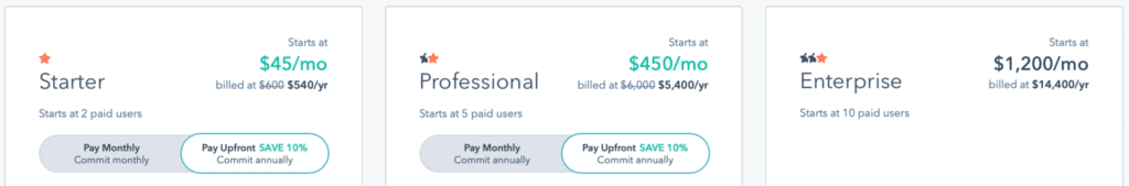 hubspot pricing