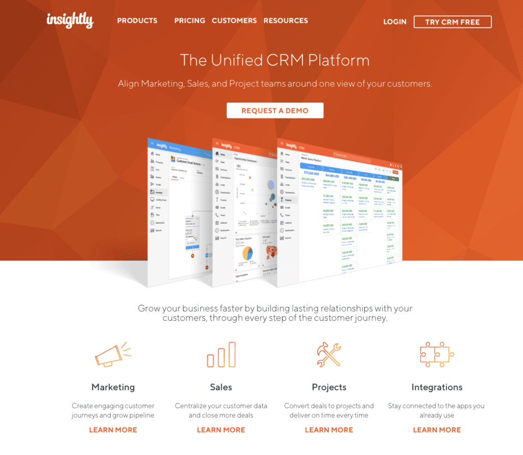 insightly homepage