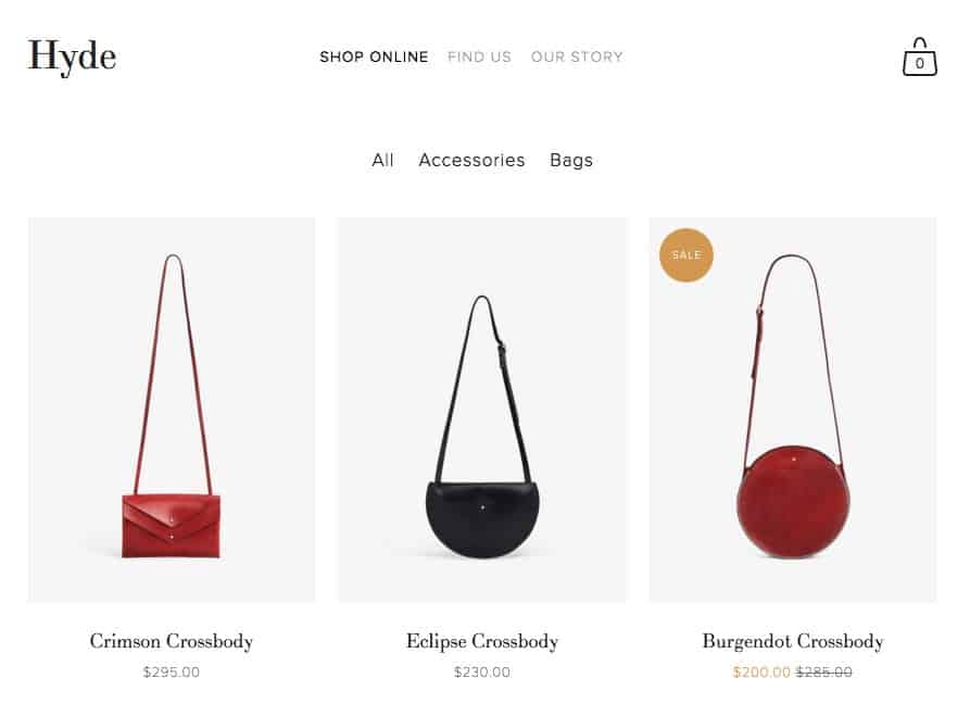 Squarespace Store Page