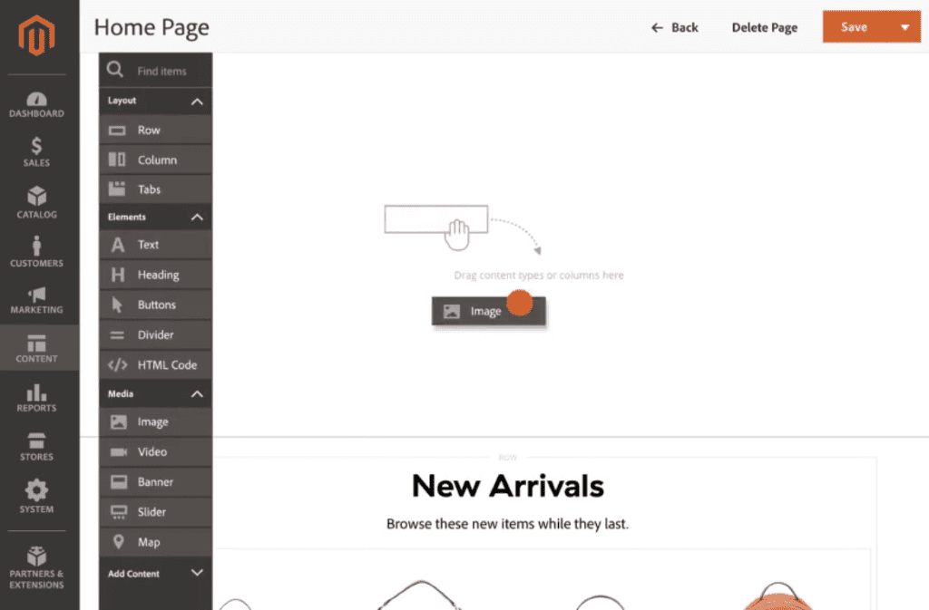 Magento Homepage