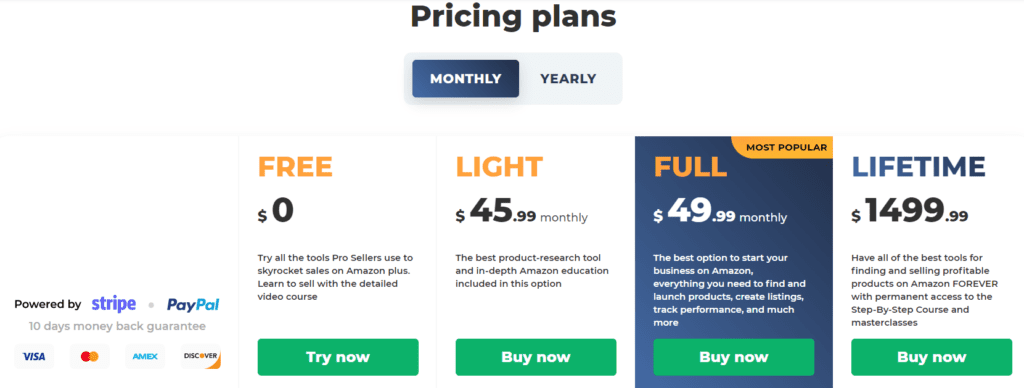 AMZScout Pricing Plan