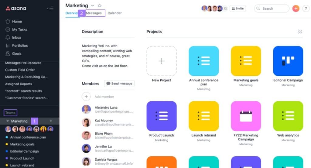 Asana Guide: Team Messaging Platform
