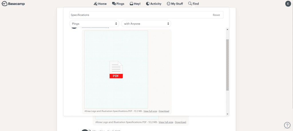 Basecamp Search