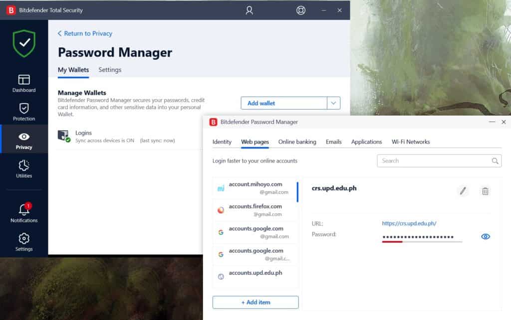 Bitdefender Password Manager
