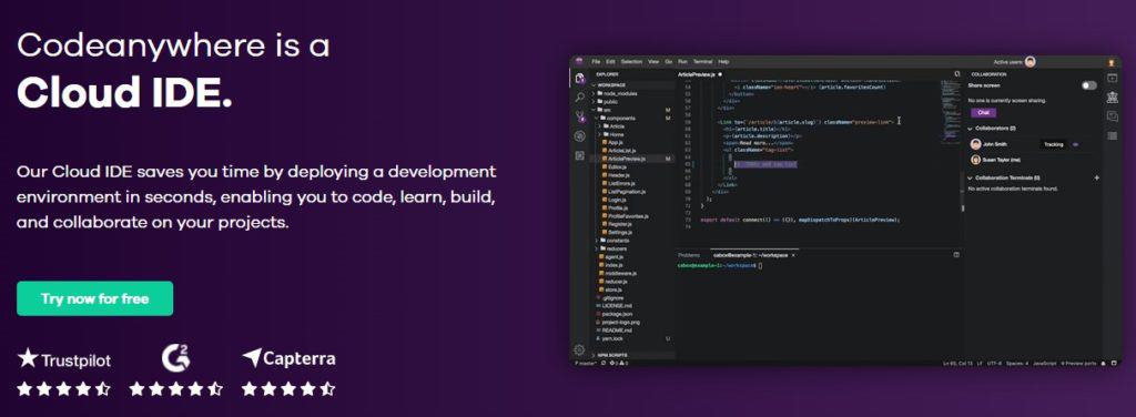 Codeanywhere: Cloud-Based Integrated Development Environment