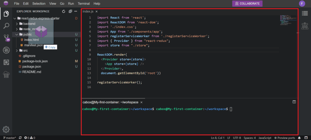 Codeanywhere IDE: Code Editor