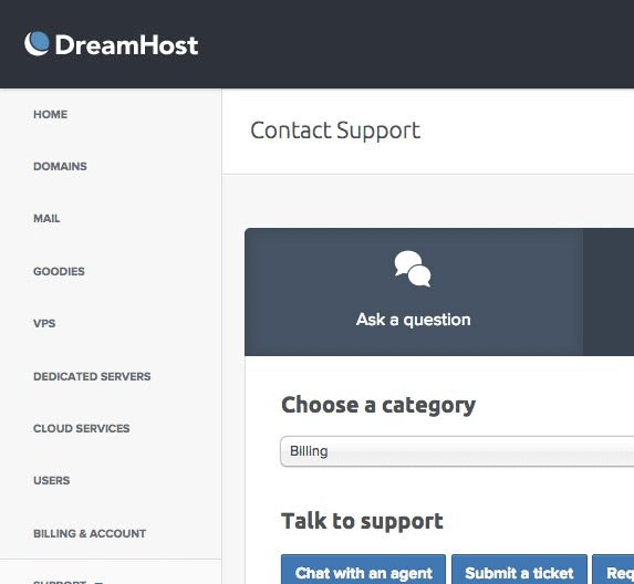 DreamHost customer support