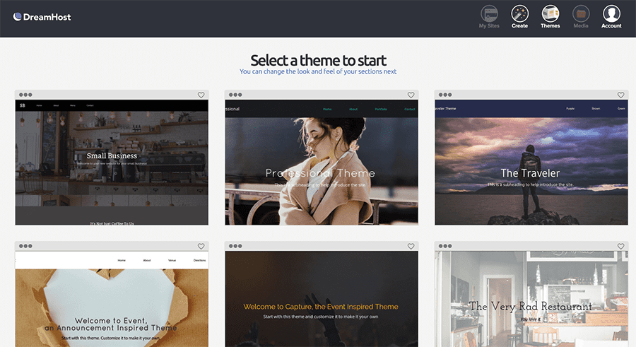 DreamHost themes