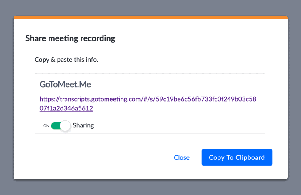 gotomeeting cloud storage of recorded videos
