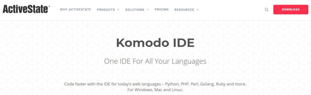 Komodo IDE: Development Environment Integrated With ActiveState Platform