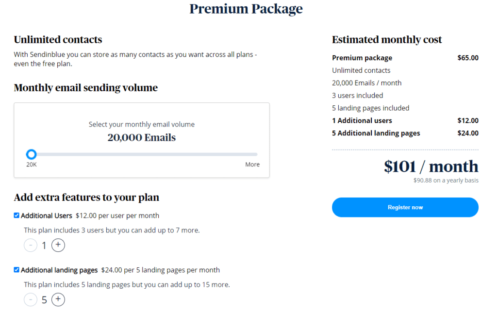 Sendinblue Premium Package