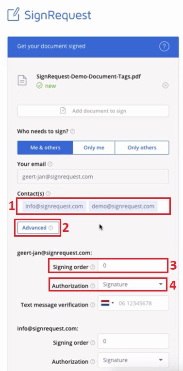 SignRequest Guide: Add Signing Order & Authorization