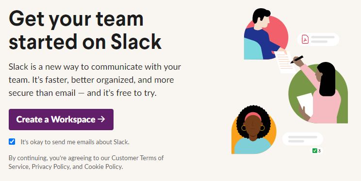 Slack - Create a Workspace