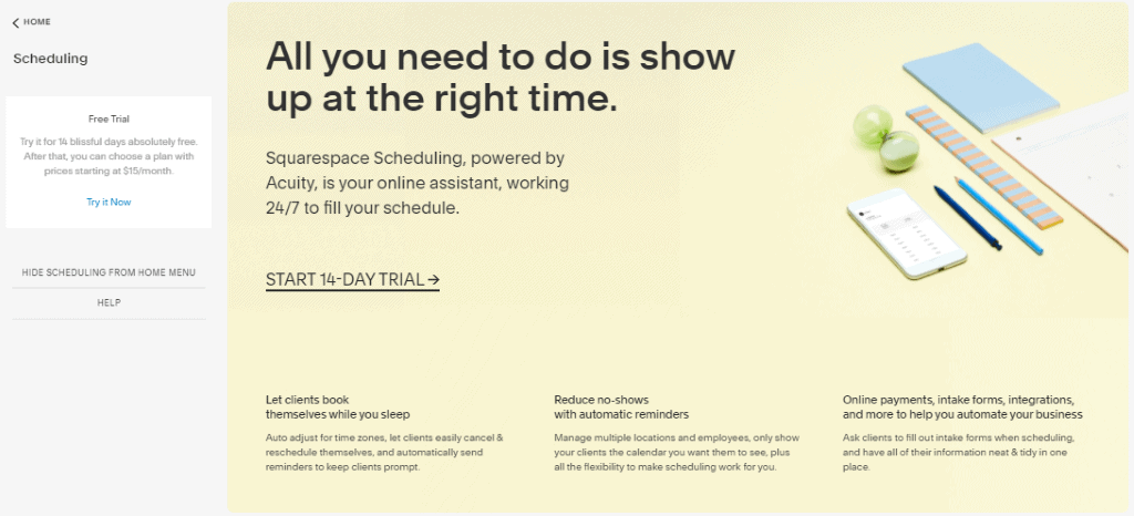 Squarespace Acuity Scheduling