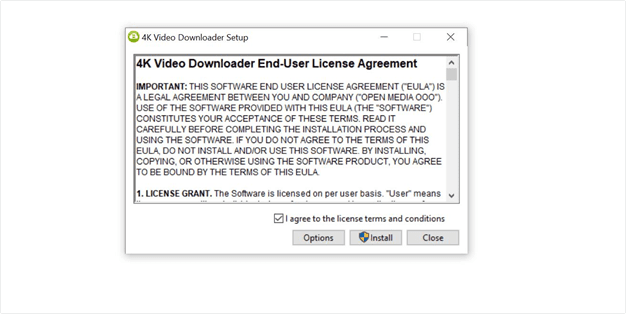 Terms and conditions 4K Video Downloader