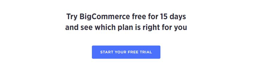 BigCommerce 15-day free trial