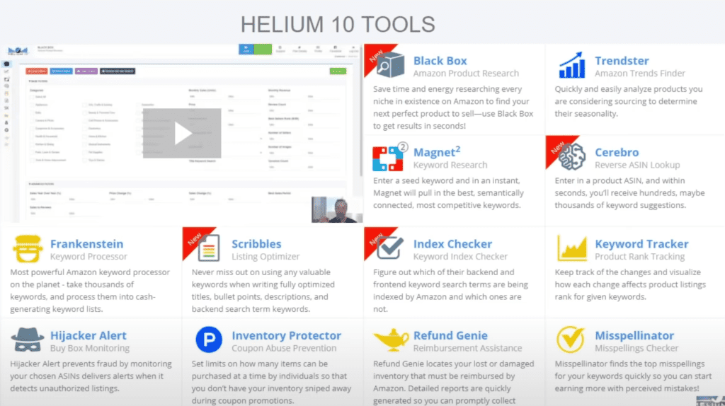 helium 10 tools