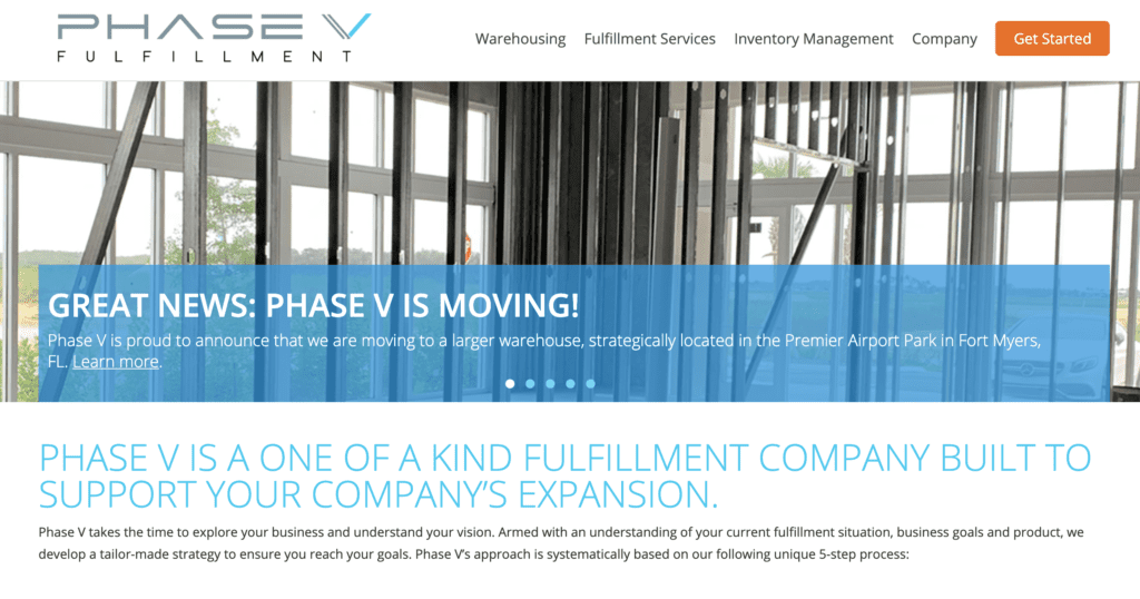 Phase V home page