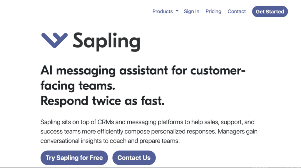 sapling homepage