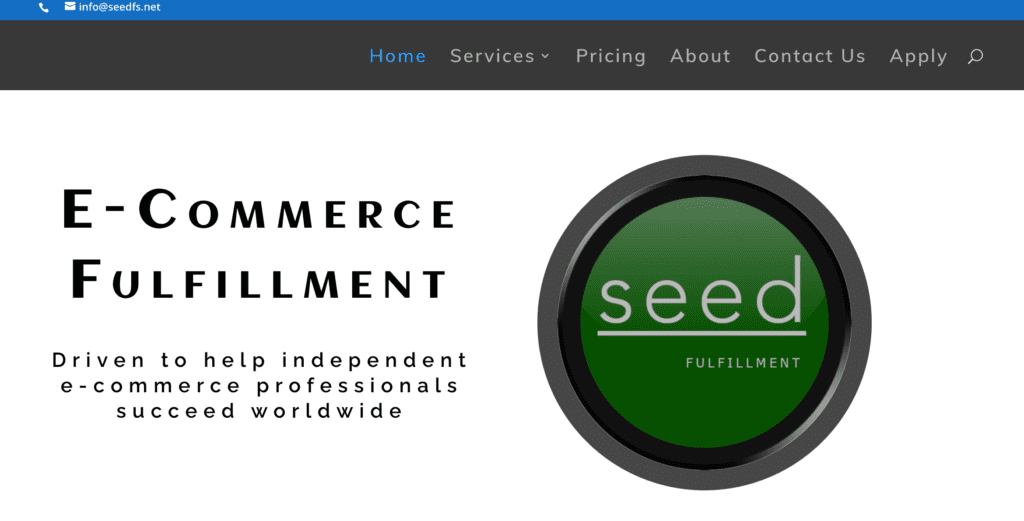 SEED Fulfillment Service home page