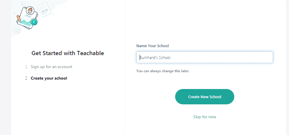 Teachable get started