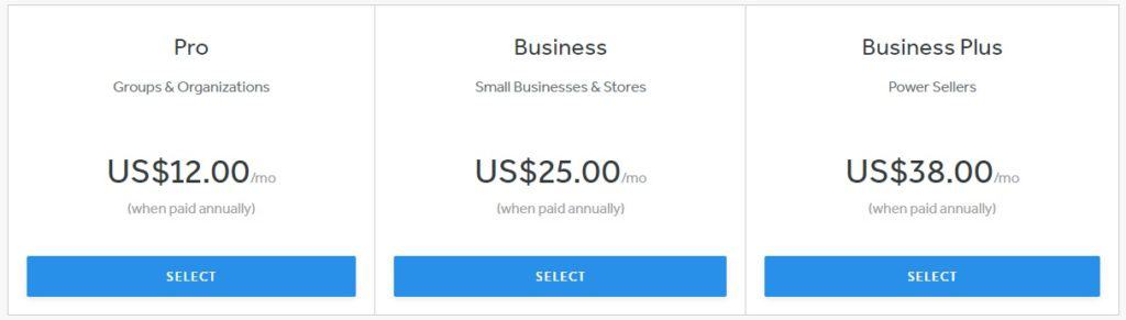 Weebly Online Store Pricing Plan