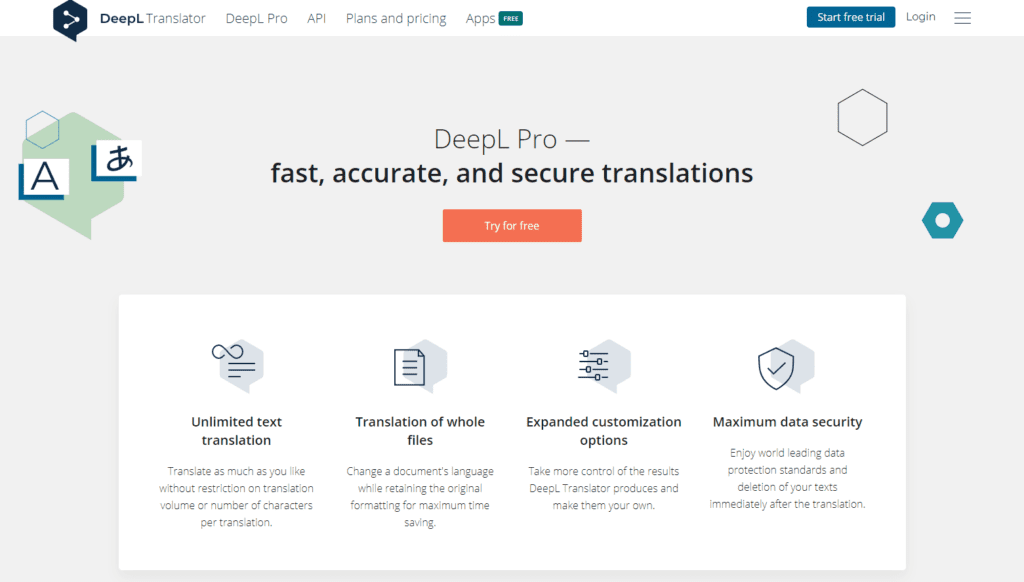 DeepL Machine Translation Software