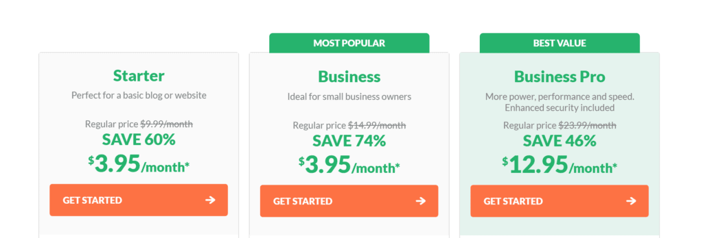 HostPapa Pricing Plan - HG Alternative