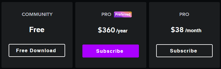 D5 Render Pricing Plan