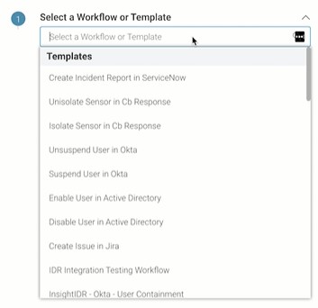 InsightIDR Guide: Pre-Built Workflow Templates