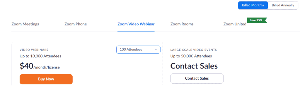 Zoom Pricing Plan
