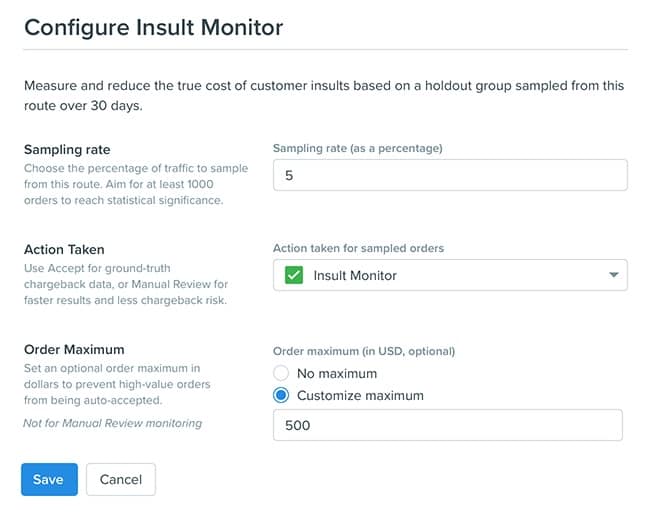 Sift Guide Configure Insult Monitor