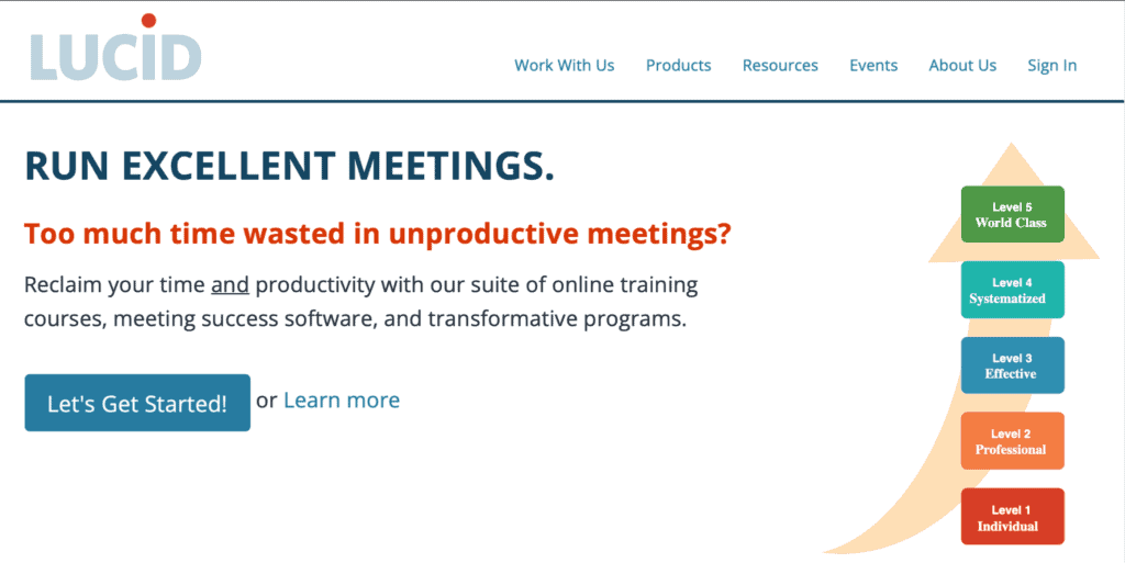 lucid meetings homepage