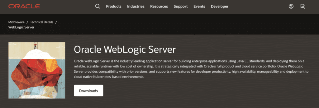 oracle weblogic homepage