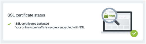 Shopify SSL certificate