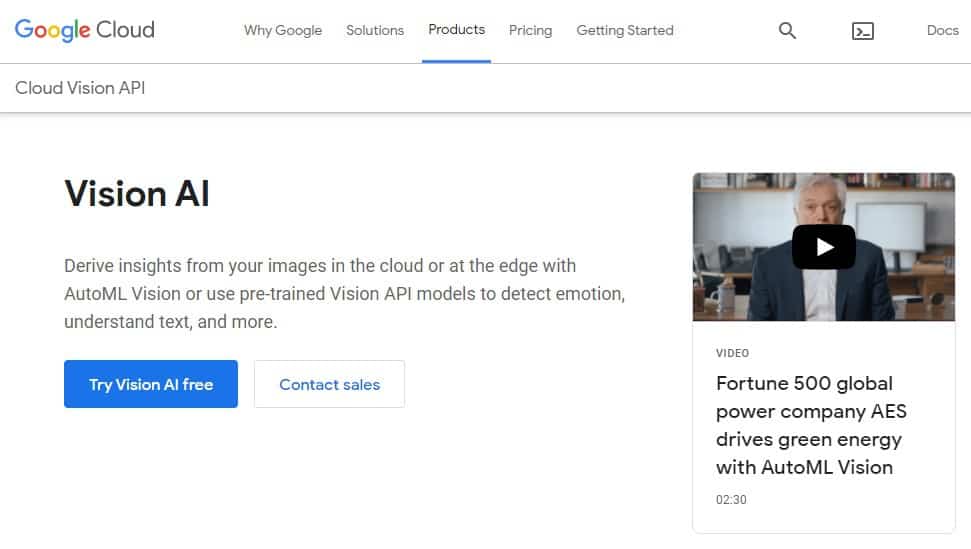 Google Cloud Vision API: Image Recognition API