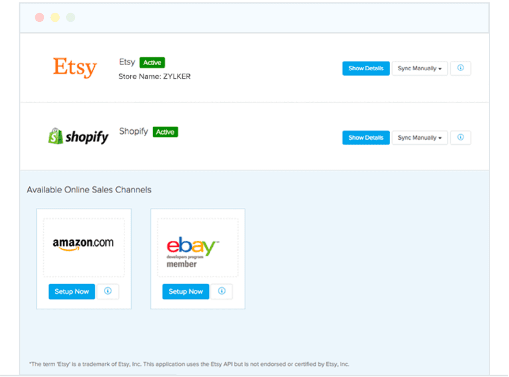 Zoho Inventory Integrate Multi-Channel Sales